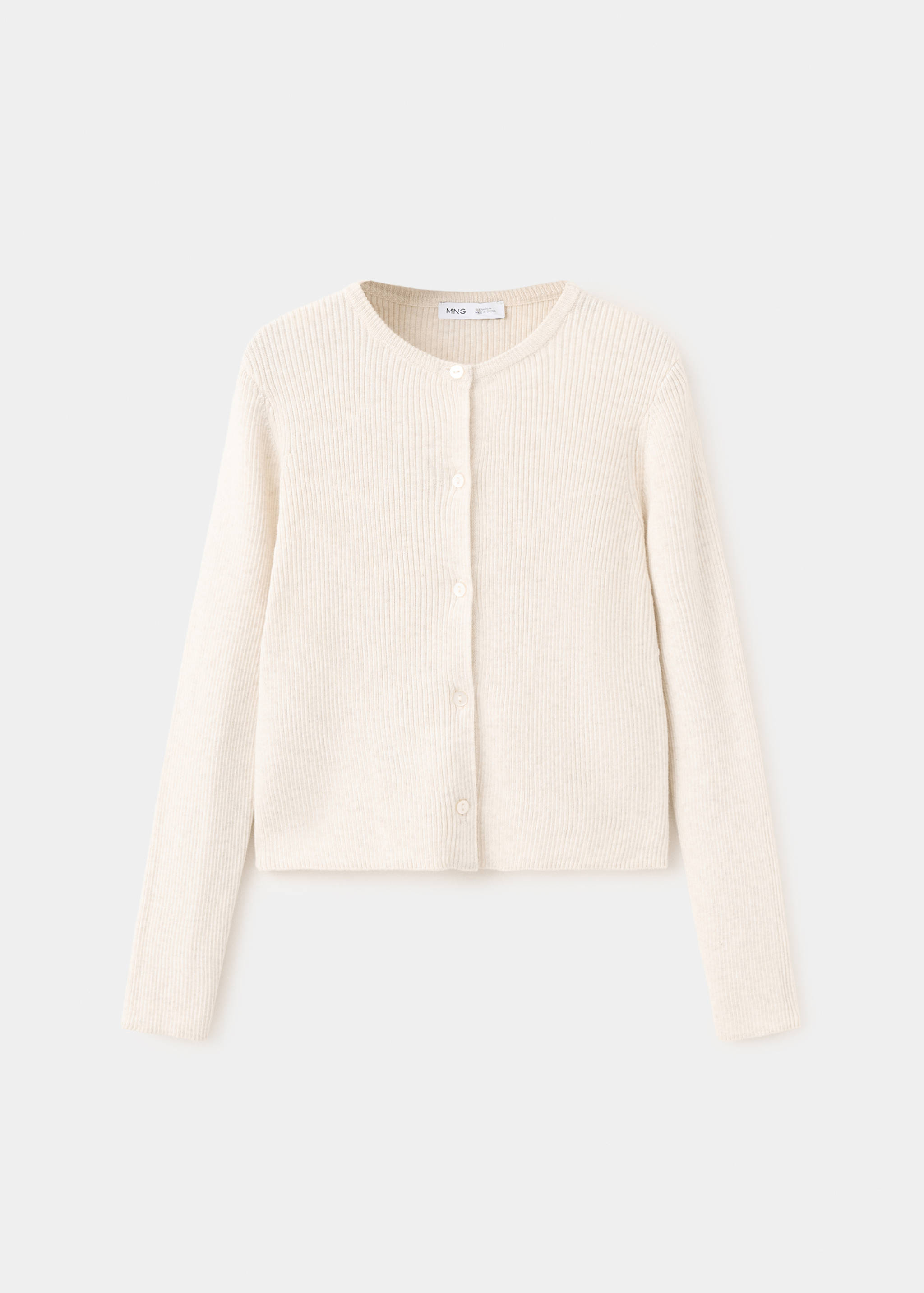 Cardigan maille côtelée - Article sans modèle