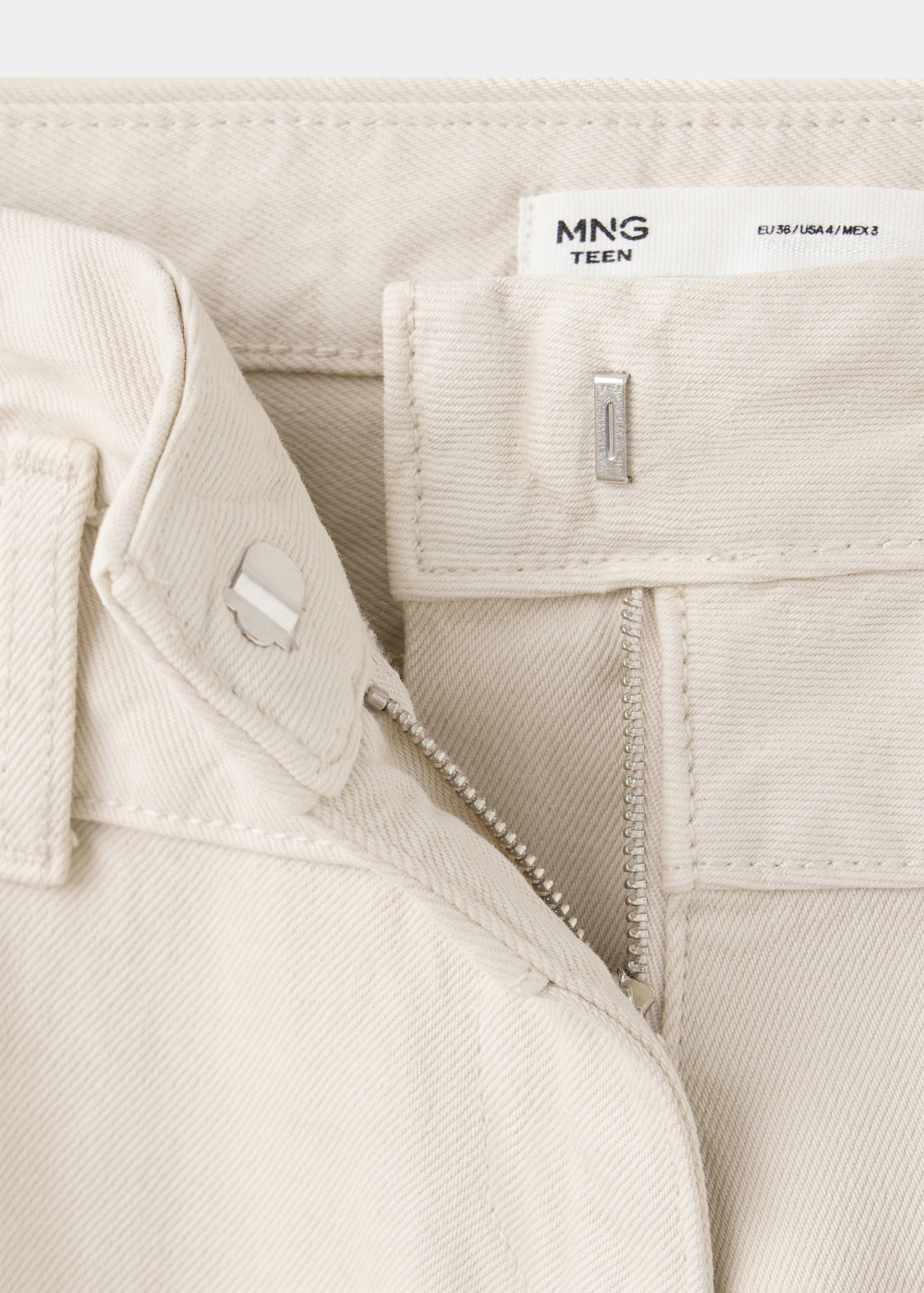 Double-waist straight jeans - Details of the article 8