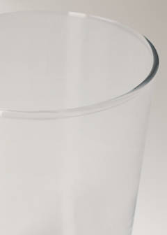 Smooth glass vase M — Ice Grey 2