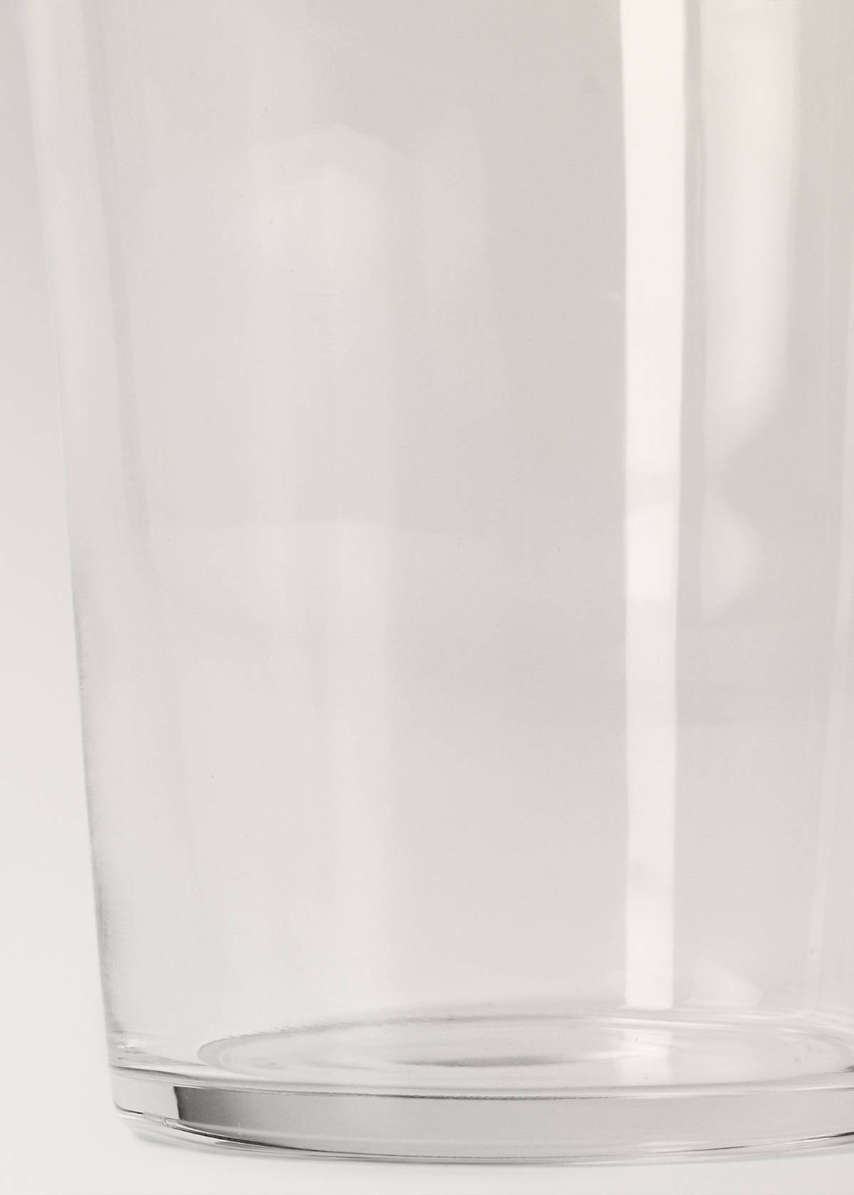 Smooth glass vase M — Ice Grey