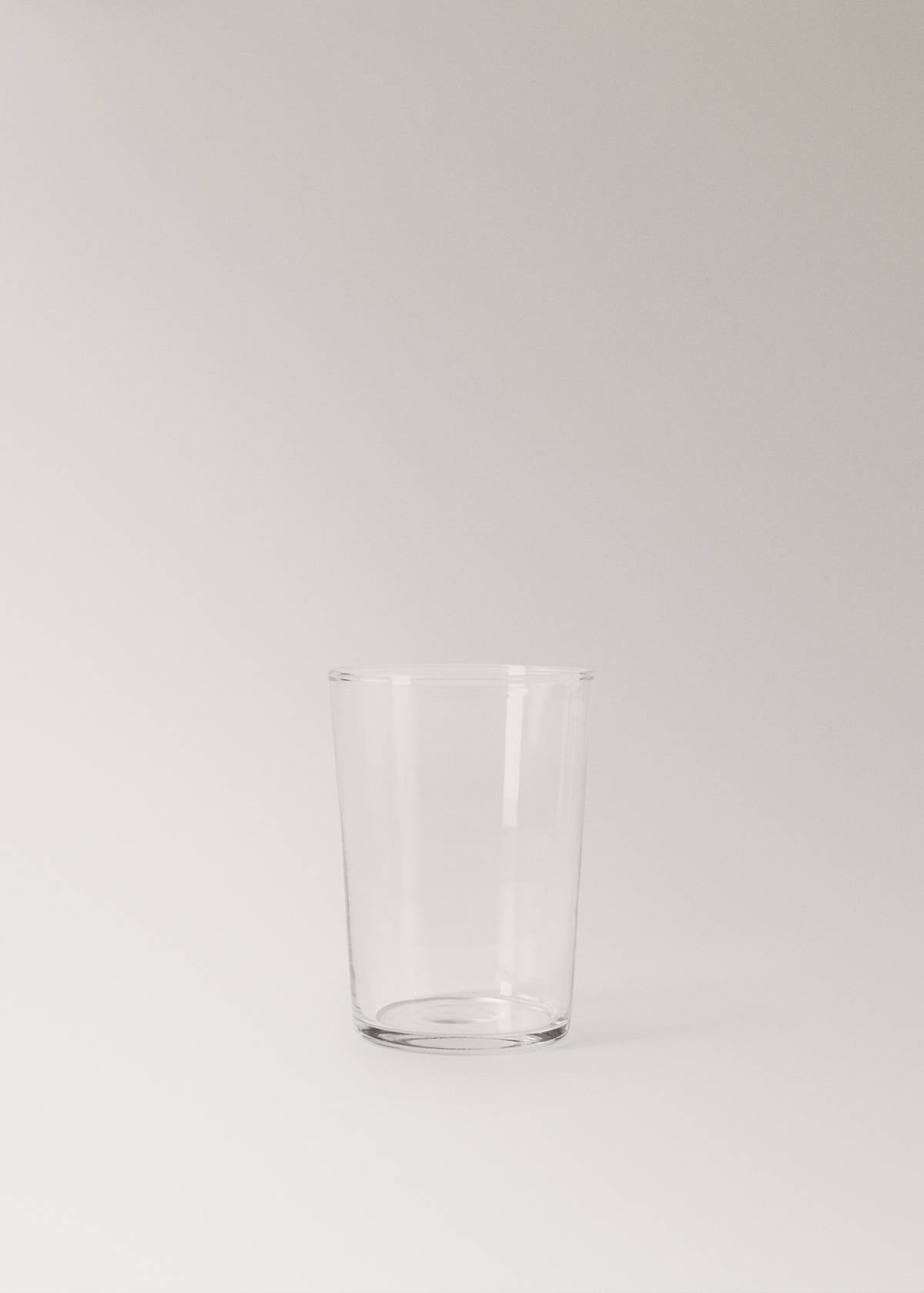 Smooth glass vase M — Ice Grey