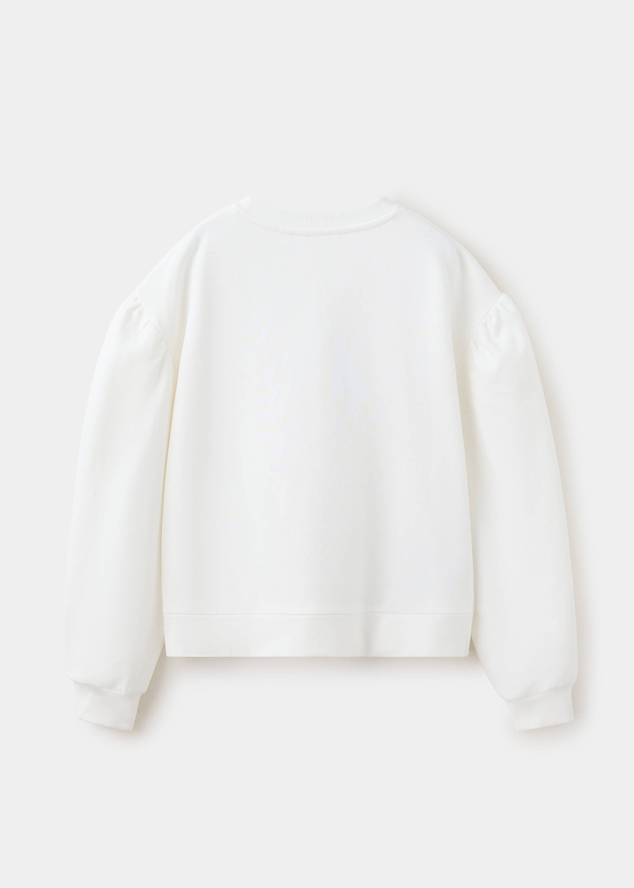 Sweatshirt 100% cotton with gathered detail - Reverse of the article