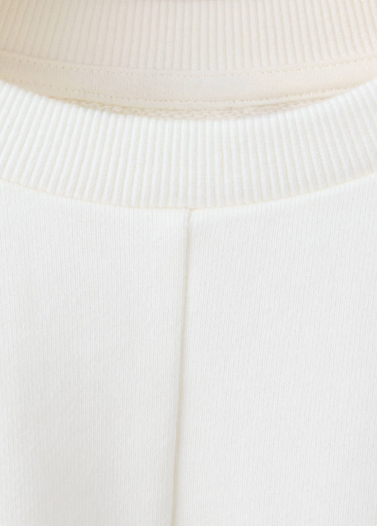 Knotted cotton-blend sweatshirt — Off White