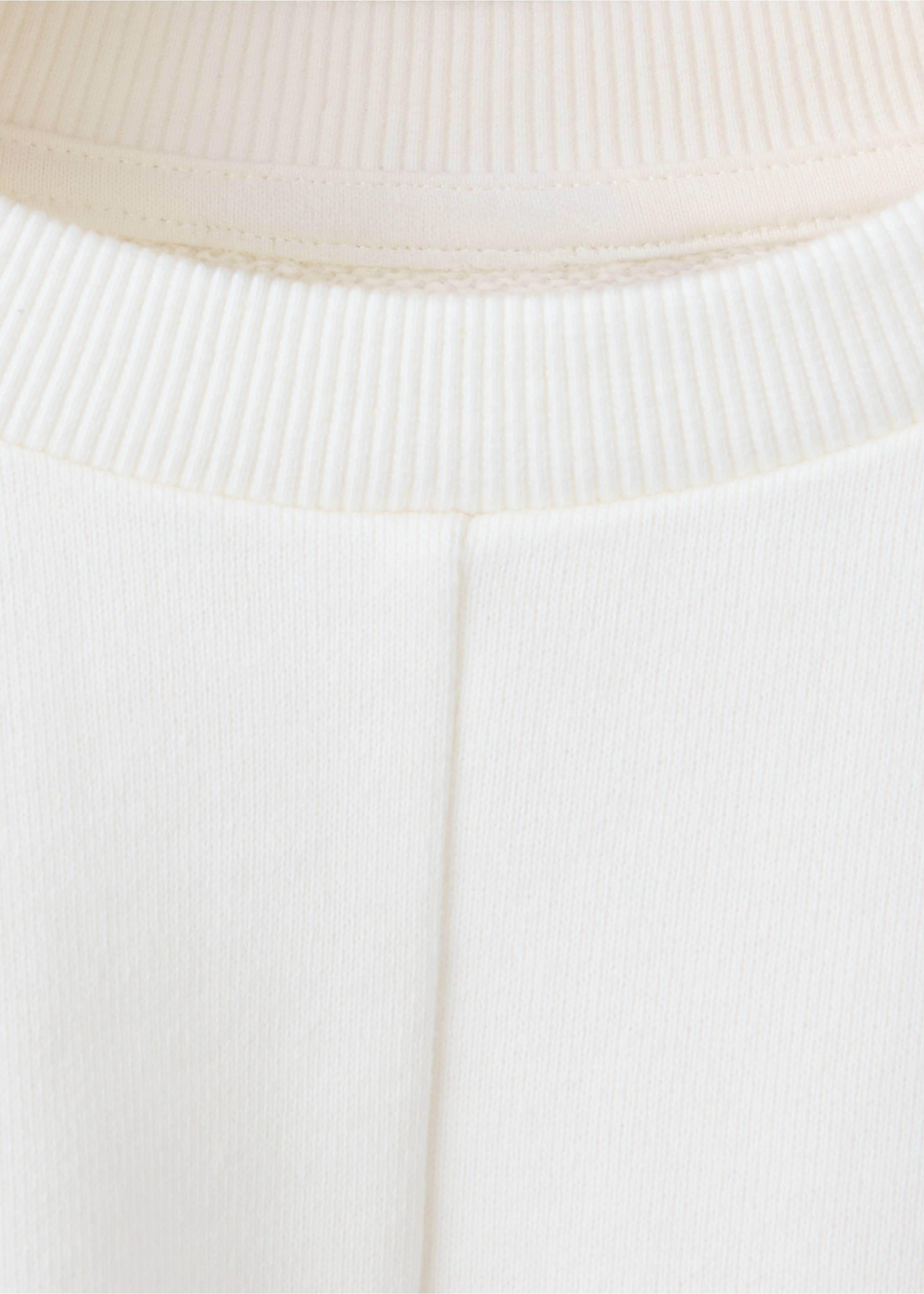 Sweatshirt 100% cotton with gathered detail - Details of the article 8, Off White. Ref: 37023308-00.