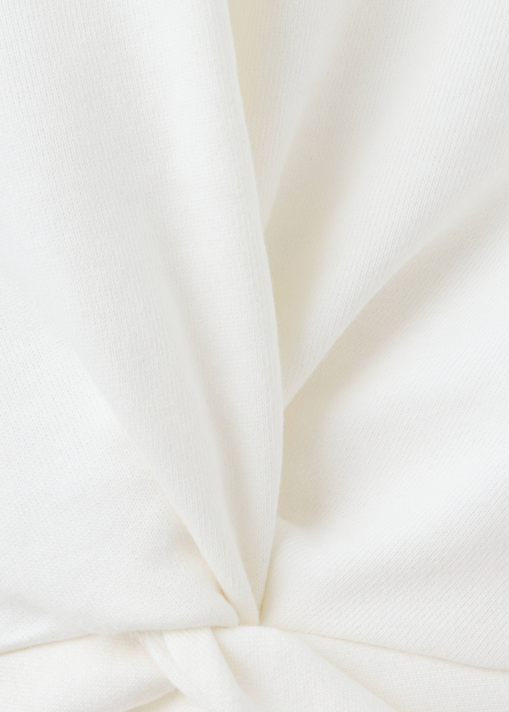 Sweatshirt 100% cotton with gathered detail - Details of the article 0