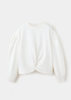 Knotted cotton-blend sweatshirt — Off White 3
