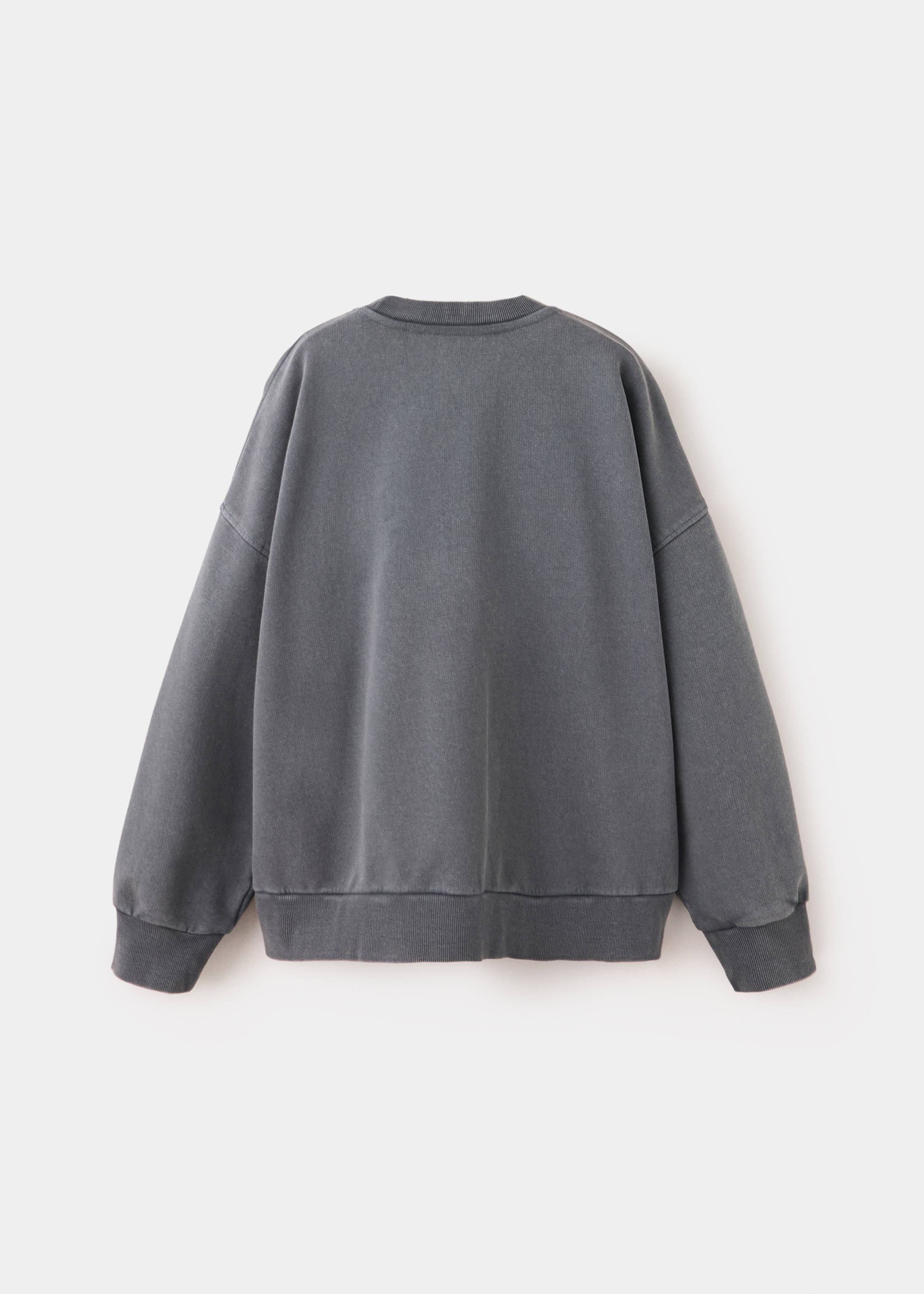 Printed cotton sweatshirt - Reverse of the article