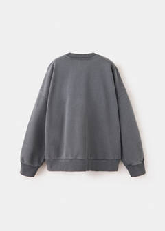 Printed cotton sweatshirt — Charcoal 4