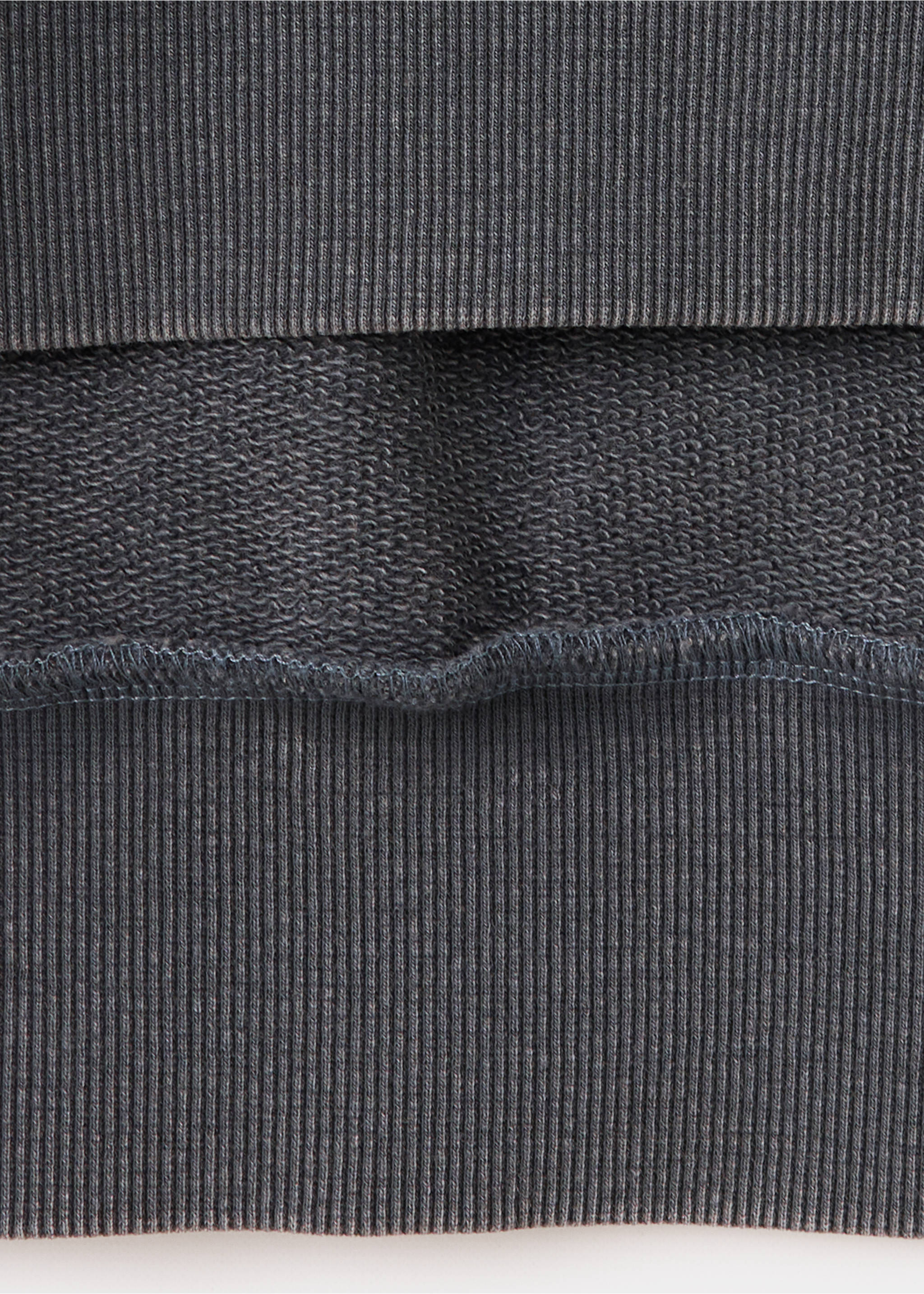 Printed cotton sweatshirt - Details of the article 0, Charcoal. Ref: 37023309-00.