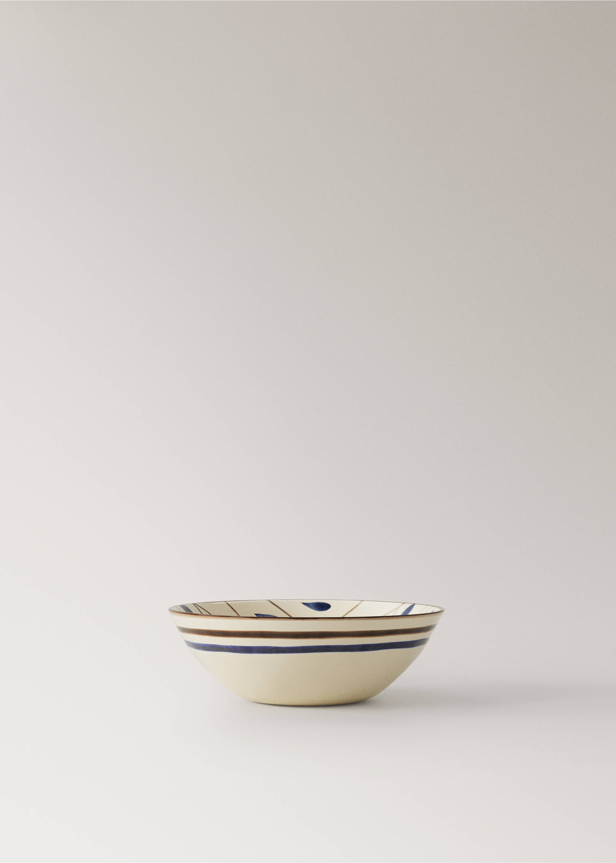 Decorative droplet stoneware bowl - Article without model, Vibrant blue. Ref: 37023311-00.