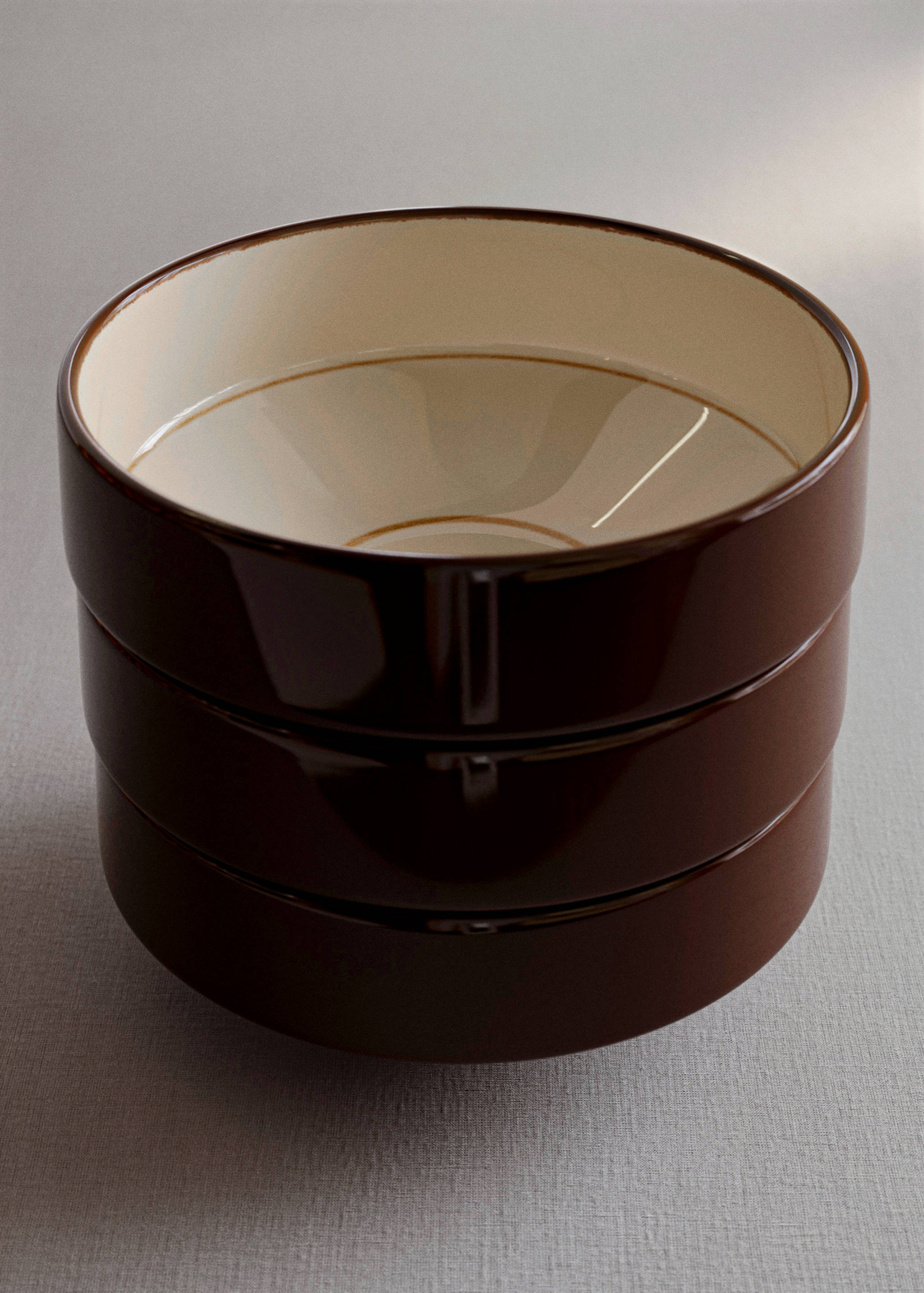 Hand-painted gres bowl - General plane