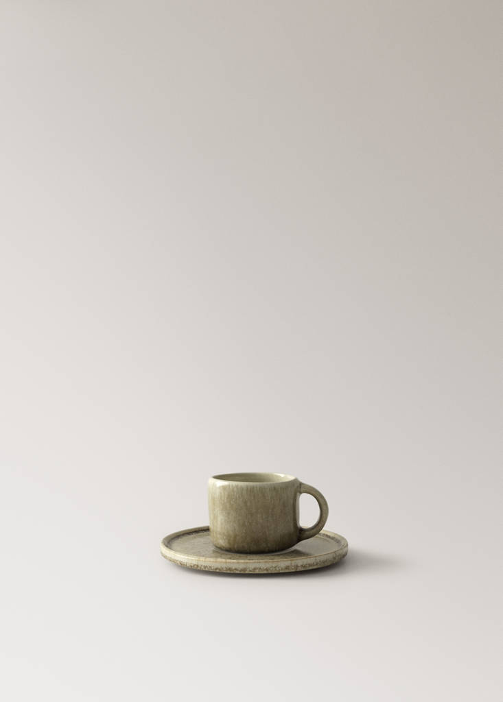 Large matte stoneware mug — Medium Brown