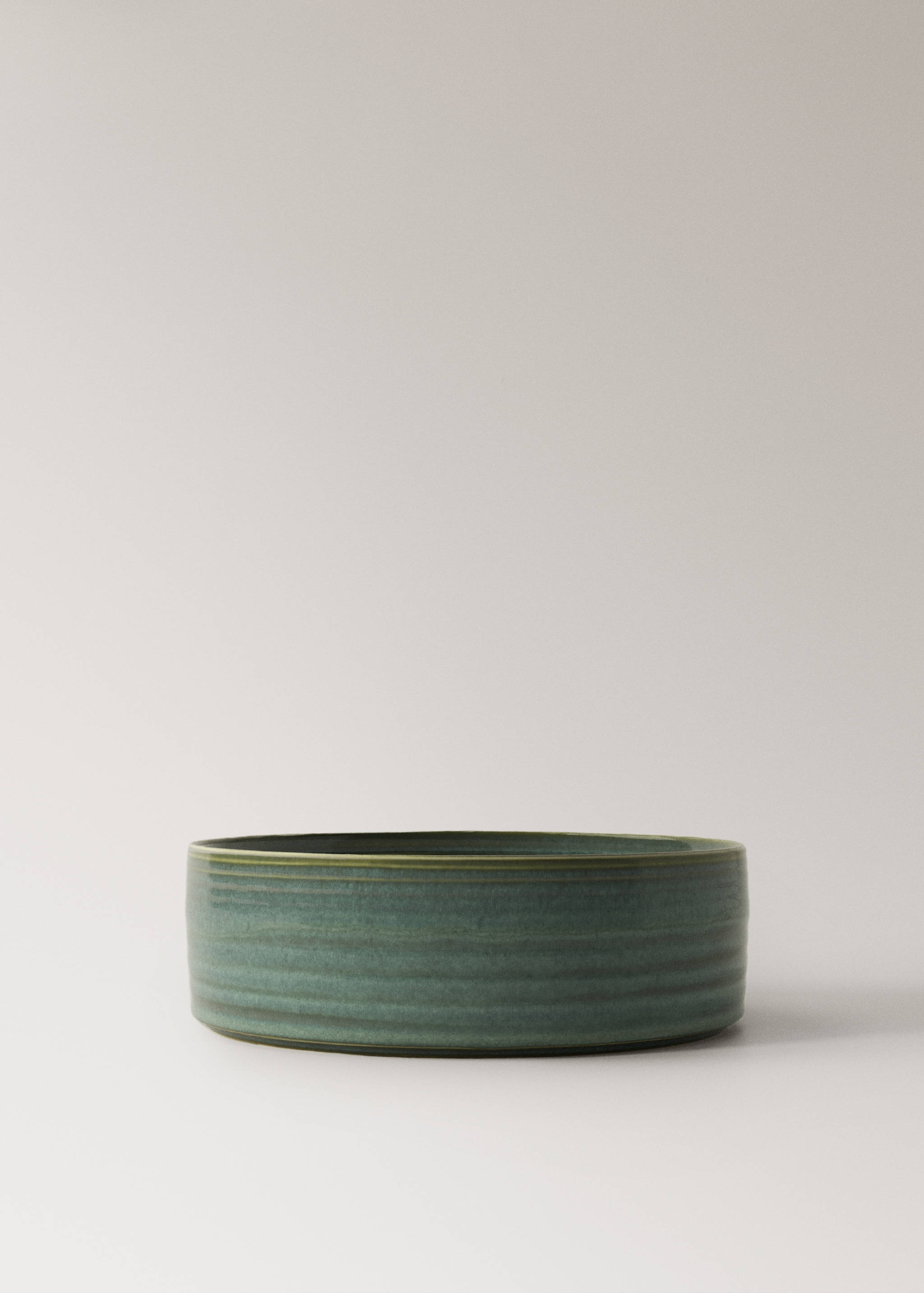 Large reactive glaze gres bowl - Article without model