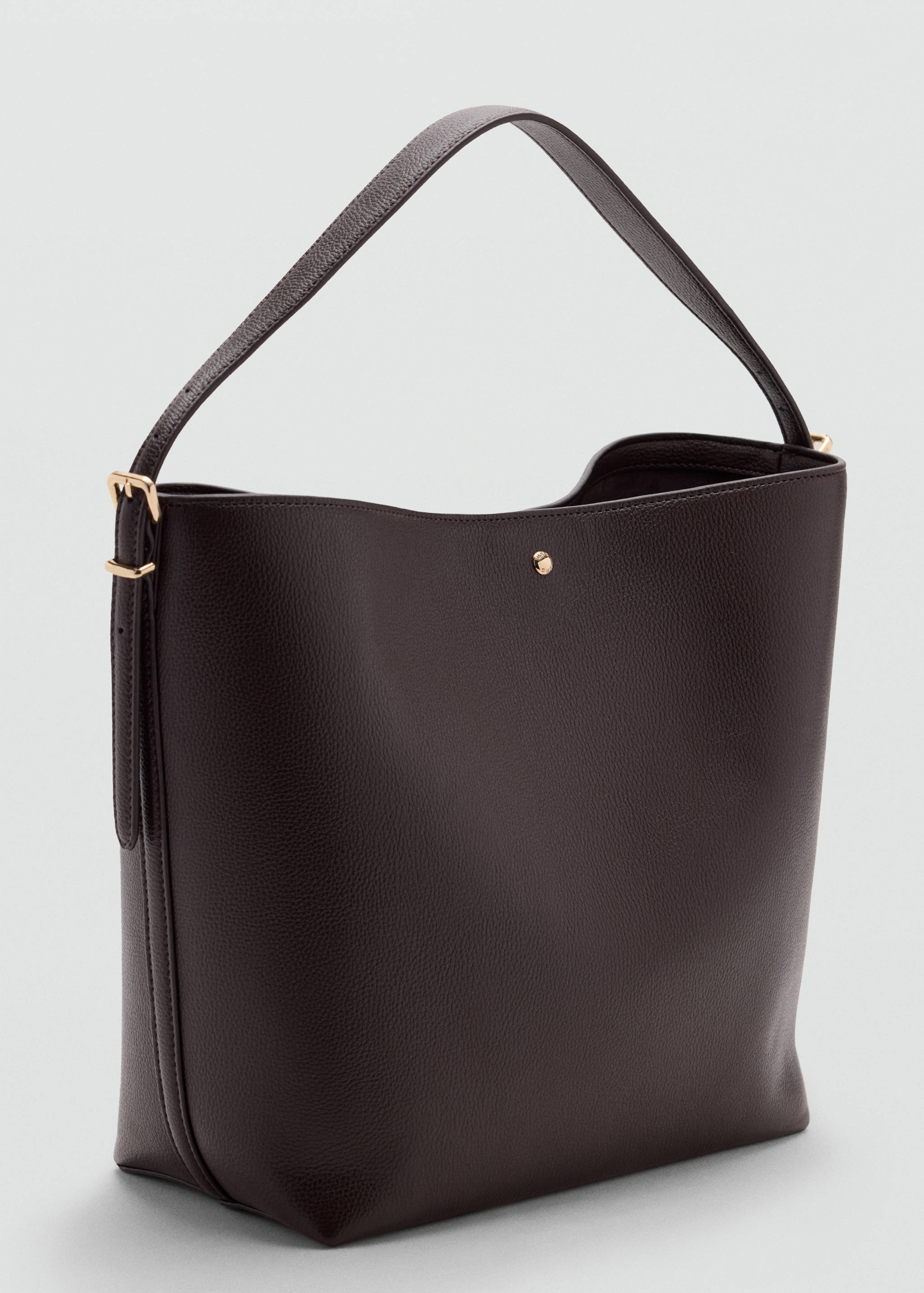Bucket bag with buckle - Medium plane