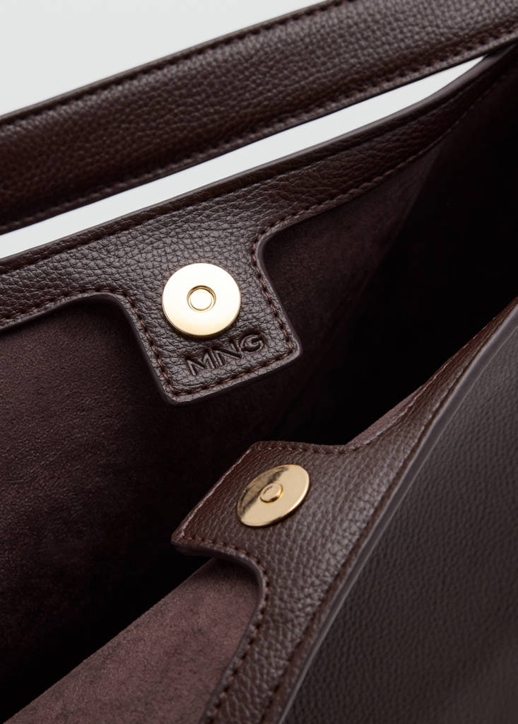 Large bucket bag buckle — Chocolate