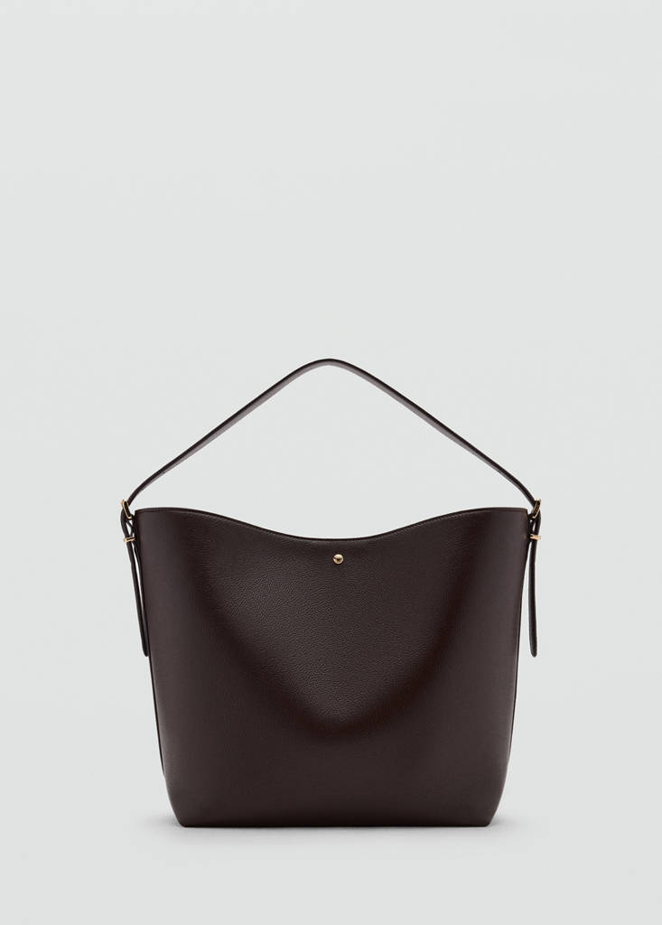 Large bucket bag buckle — Chocolate