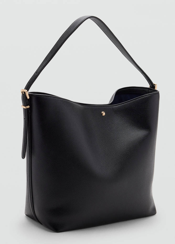 Large bucket bag buckle — Black