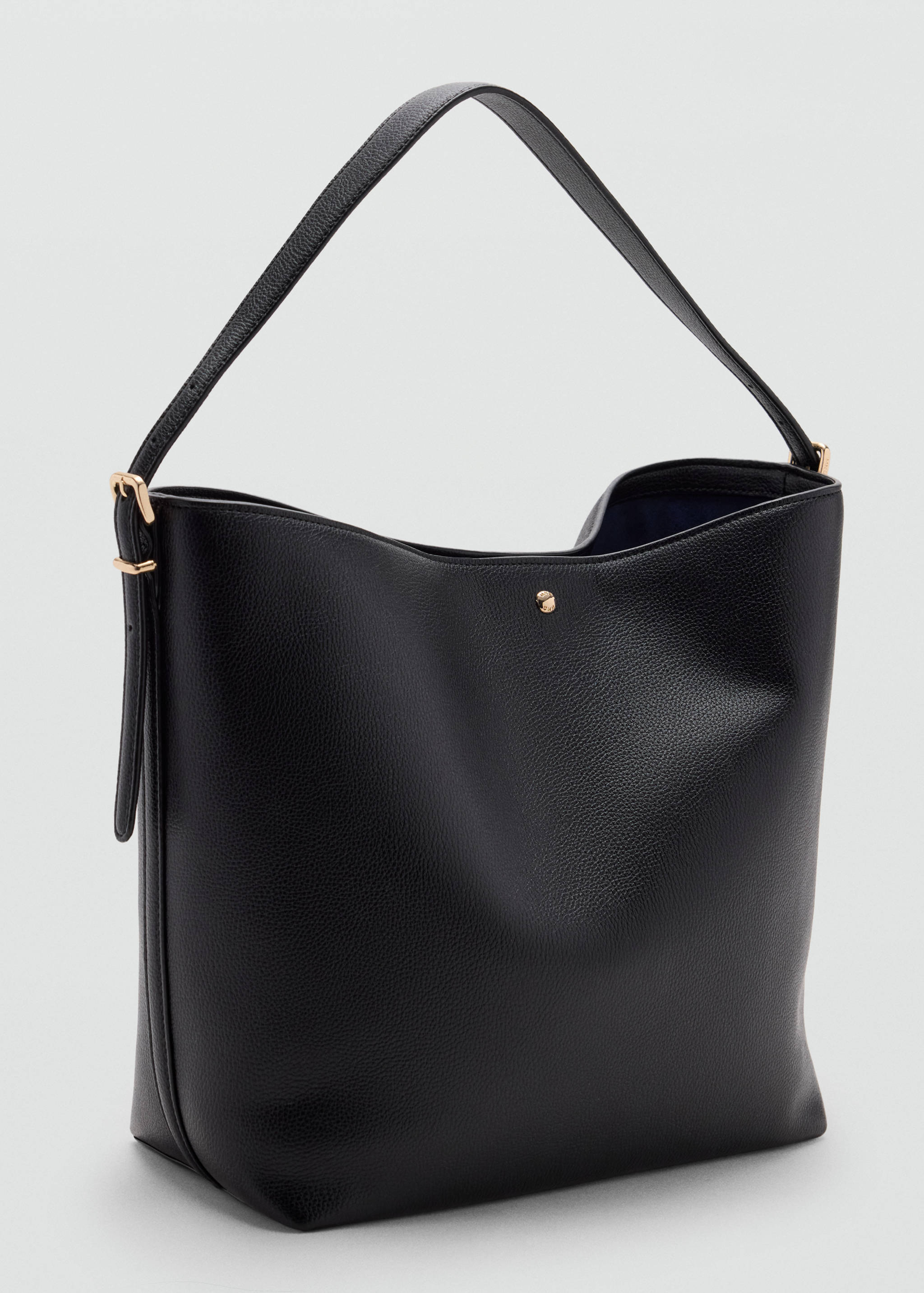 Bucket bag with buckle - Medium plane