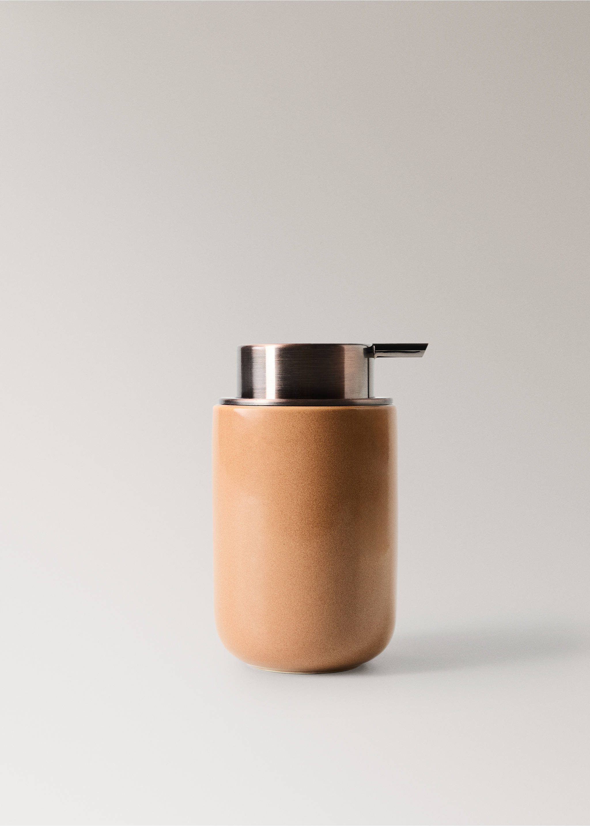 Ceramic soap dispenser - Article without model, Burnt Orange. Ref: 37023859-00.