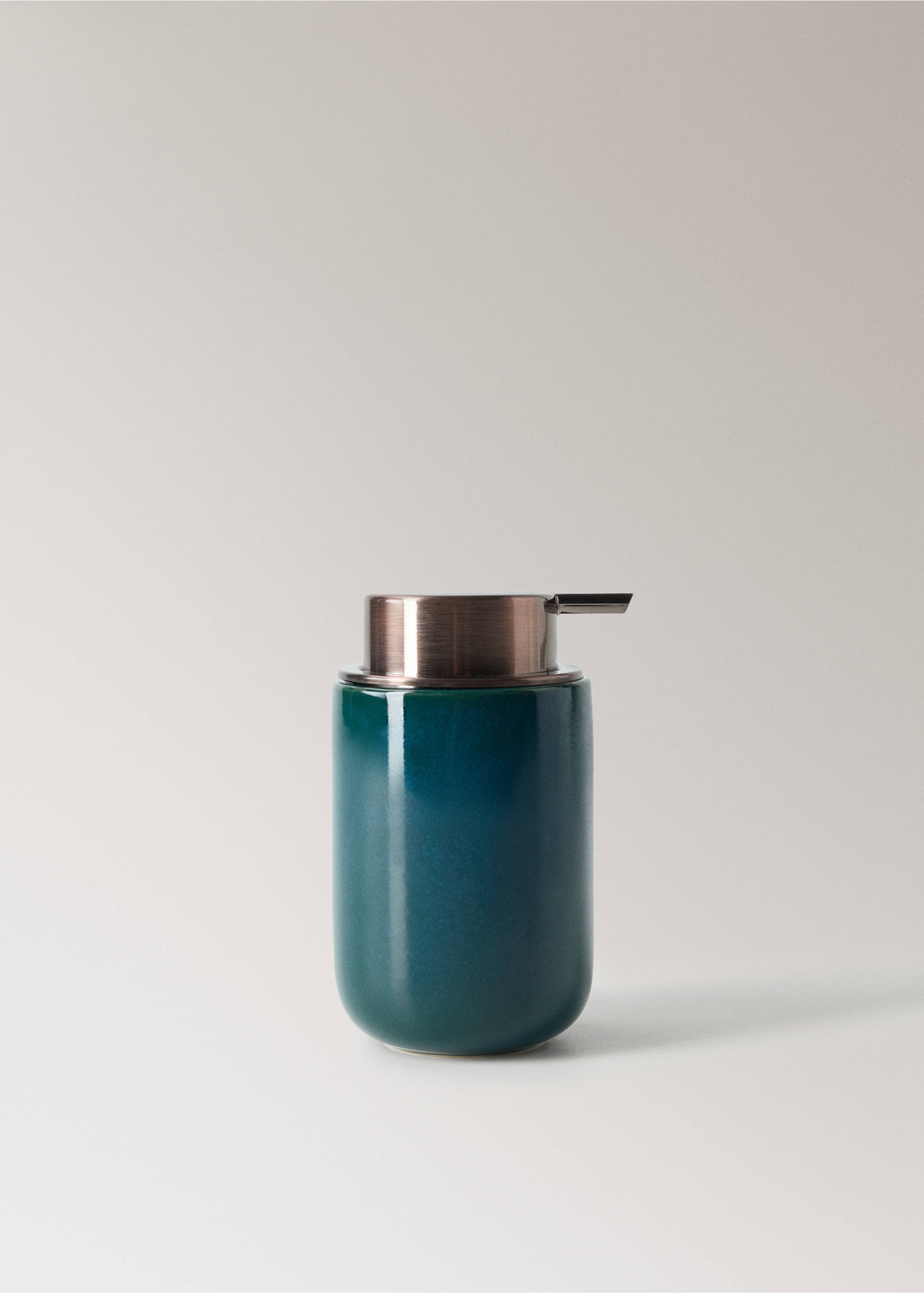Ceramic soap dispenser - Article without model, Petrol Blue. Ref: 37023859-00.