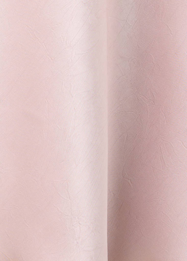 Satin dress with creased effect — Pastel Pink