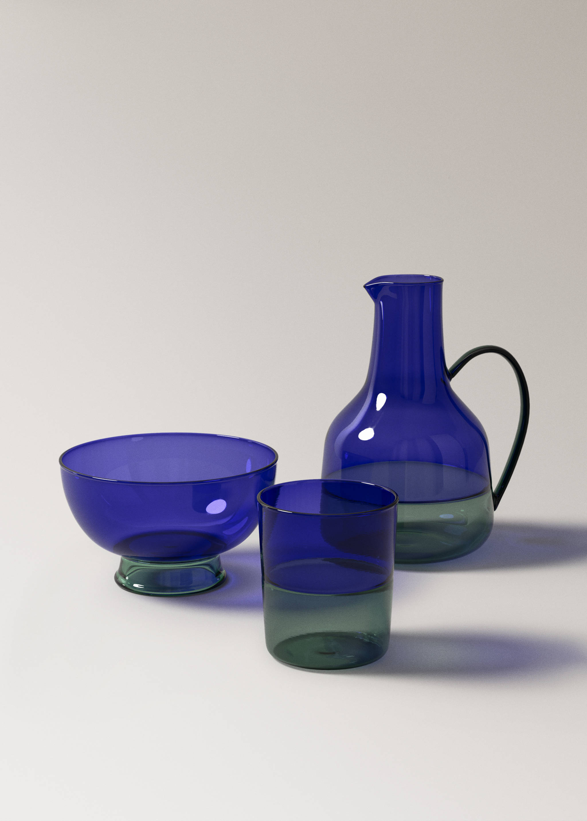 Bicolour semi-transparent crystal bowl - Details of the article 3