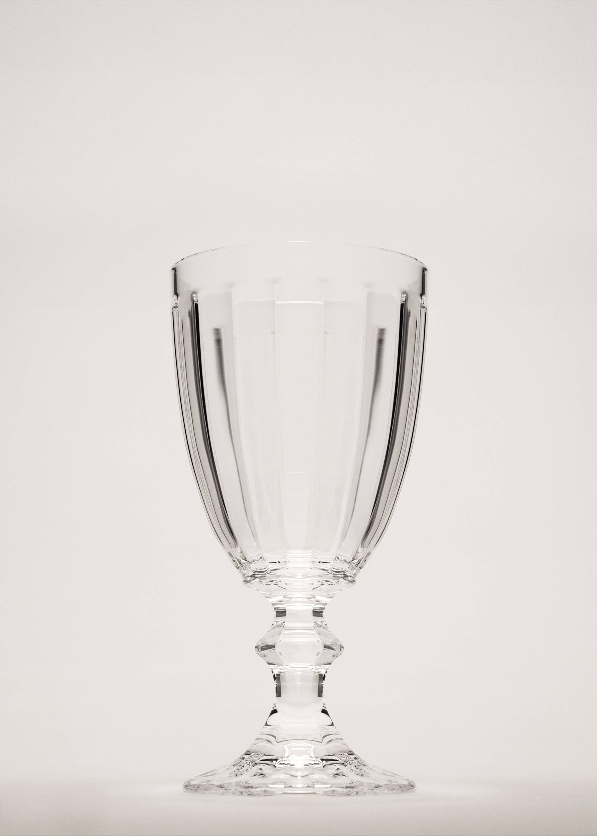 Clear glass cup - General plane, Black. Ref: 37023870-00.