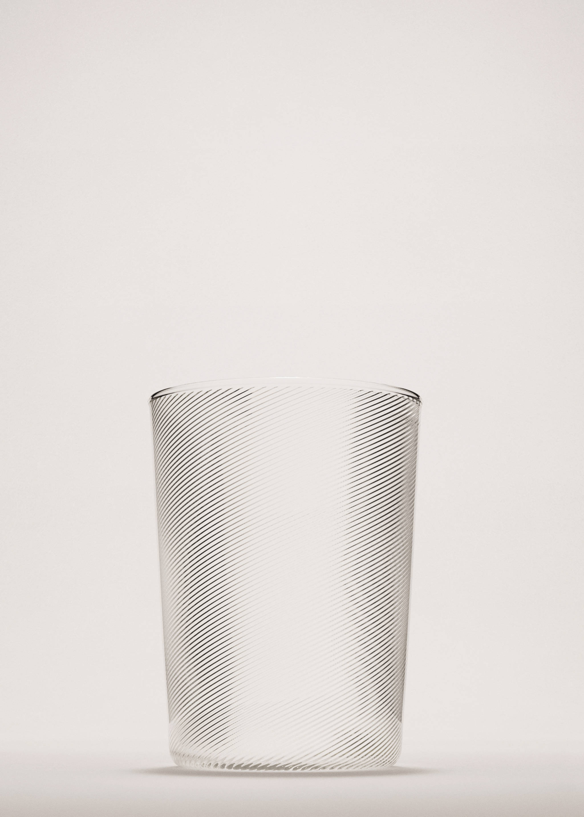 Textured glass vase - General plane