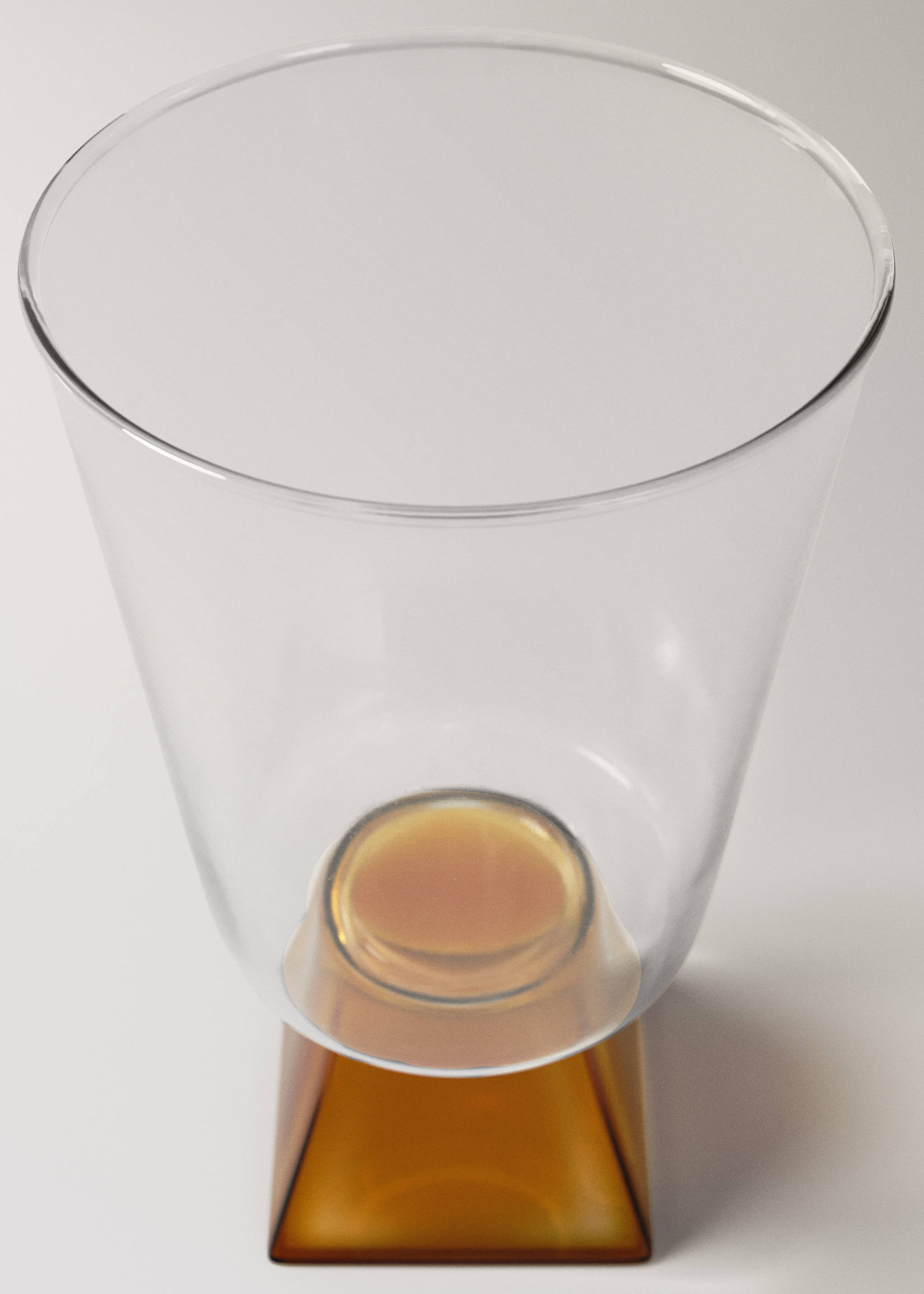 Coloured base glass tumbler - Details of the article 2