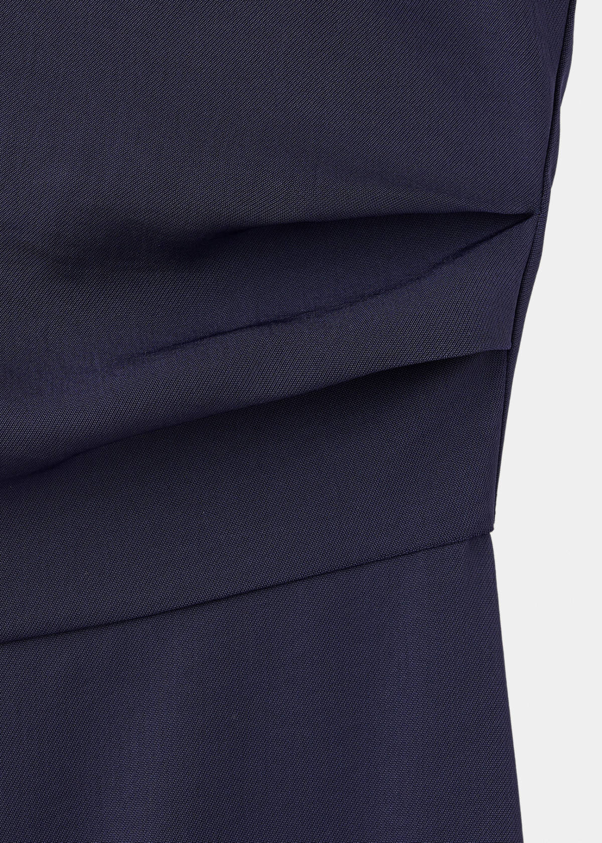 Long jumpsuit with asymmetrical sleeves — Blue
