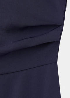 Long jumpsuit with asymmetrical sleeves — Blue 7