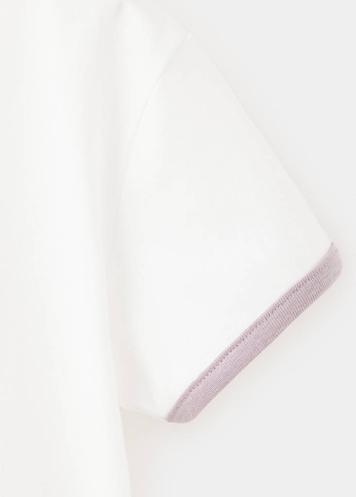 Cotton T-shirt with print detail - thumbnail 6