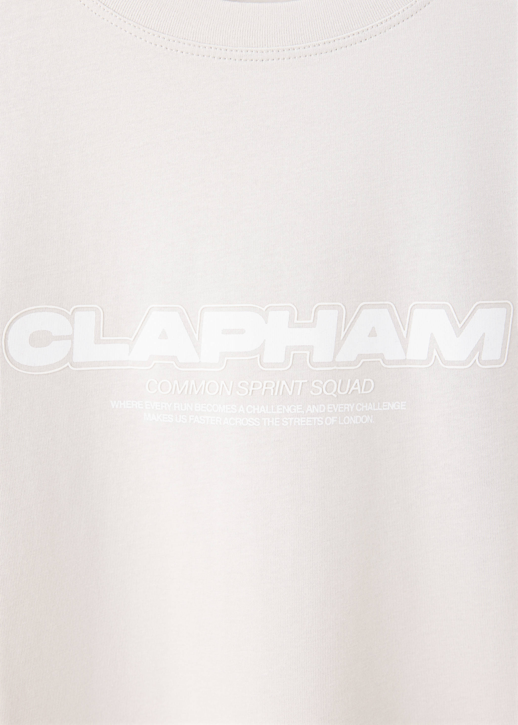 T-shirt coton détail imprimé - Détail de l'article 8