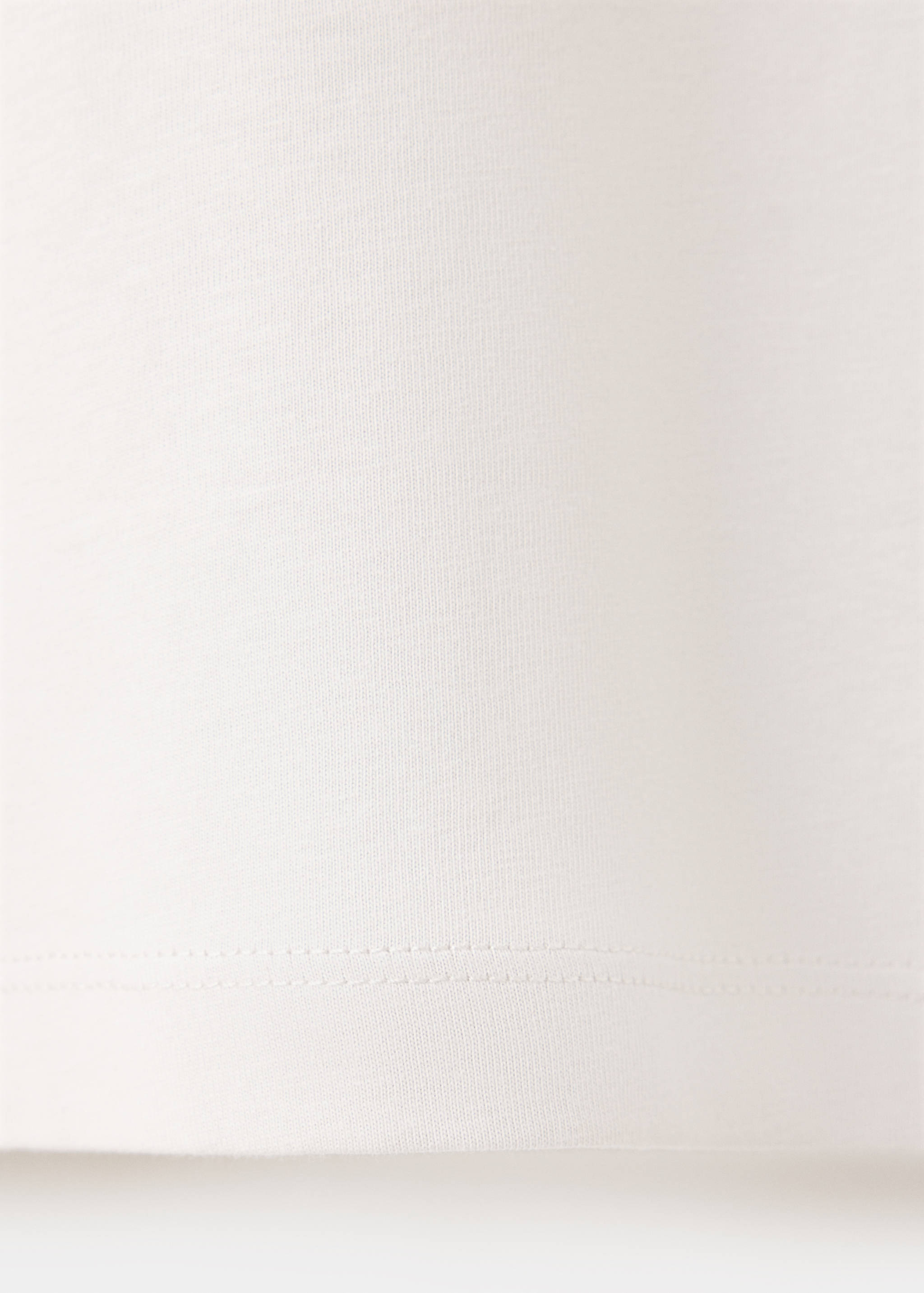 T-shirt coton détail imprimé - Détail de l'article 0