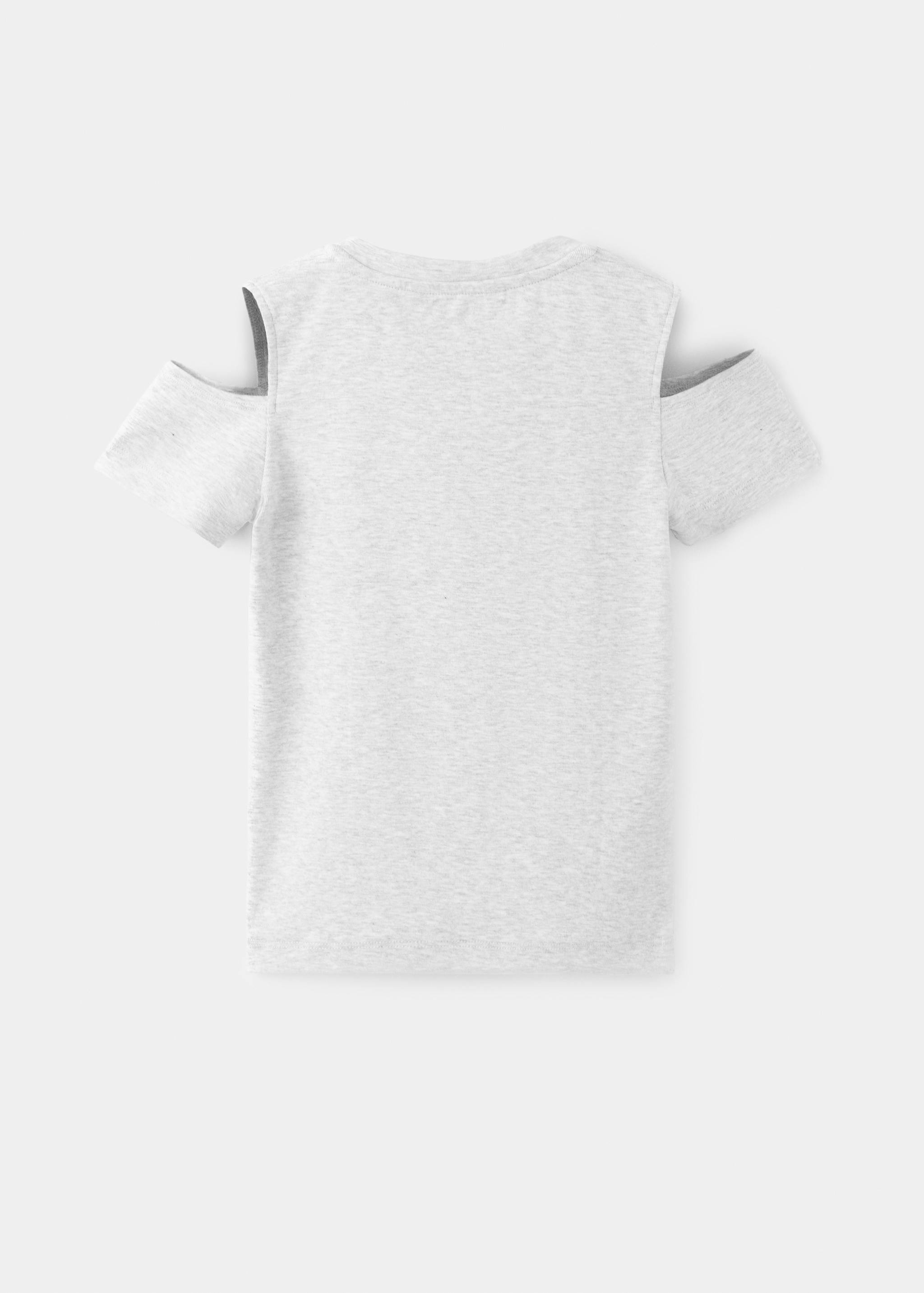 T-shirt en coton à dessin - Verso de l’article