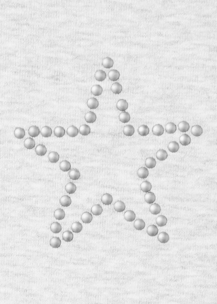 Cut-out T-shirt with rhinestone detail - thumbnail 3