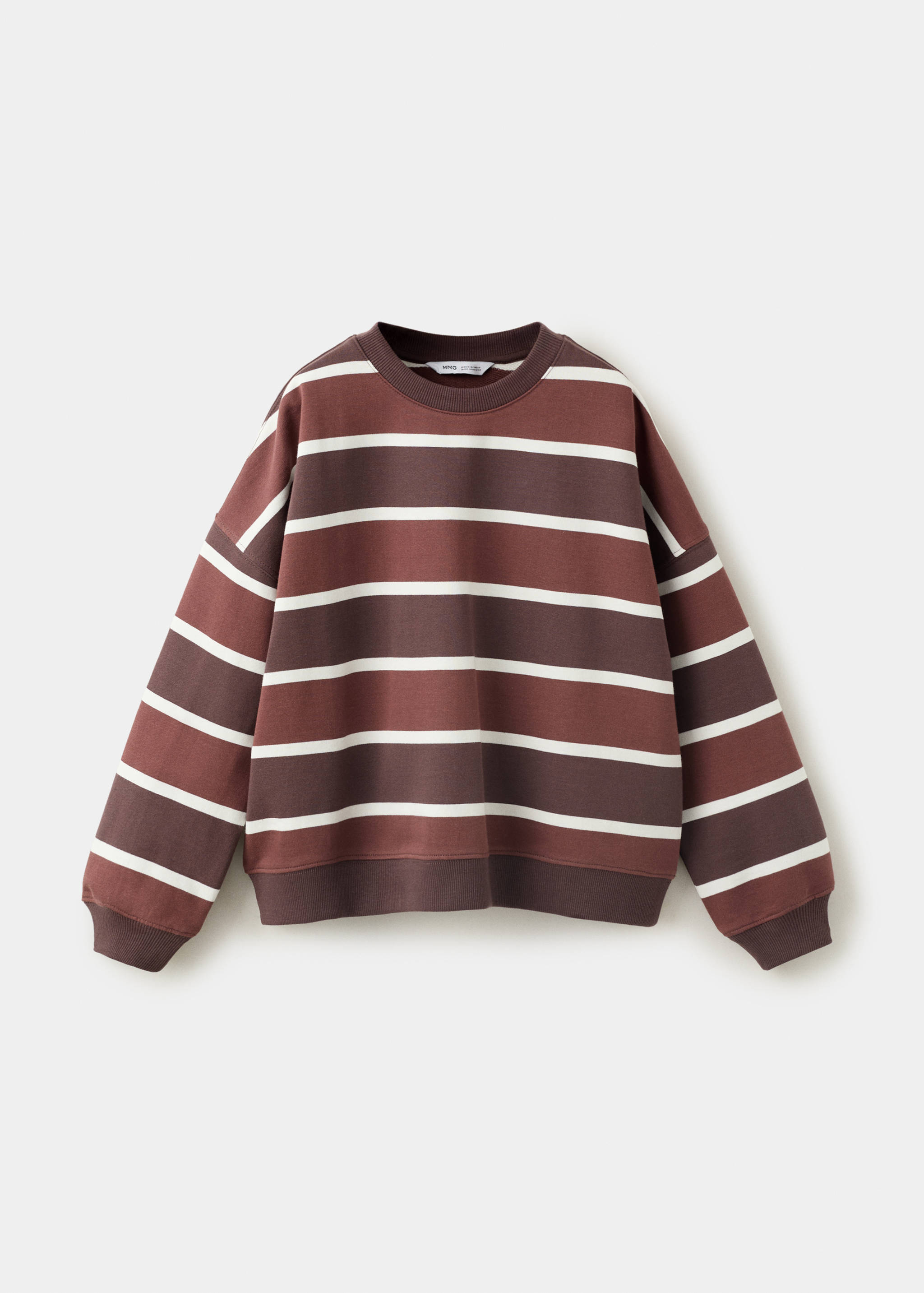 100% cotton striped sweatshirt - Article without model
