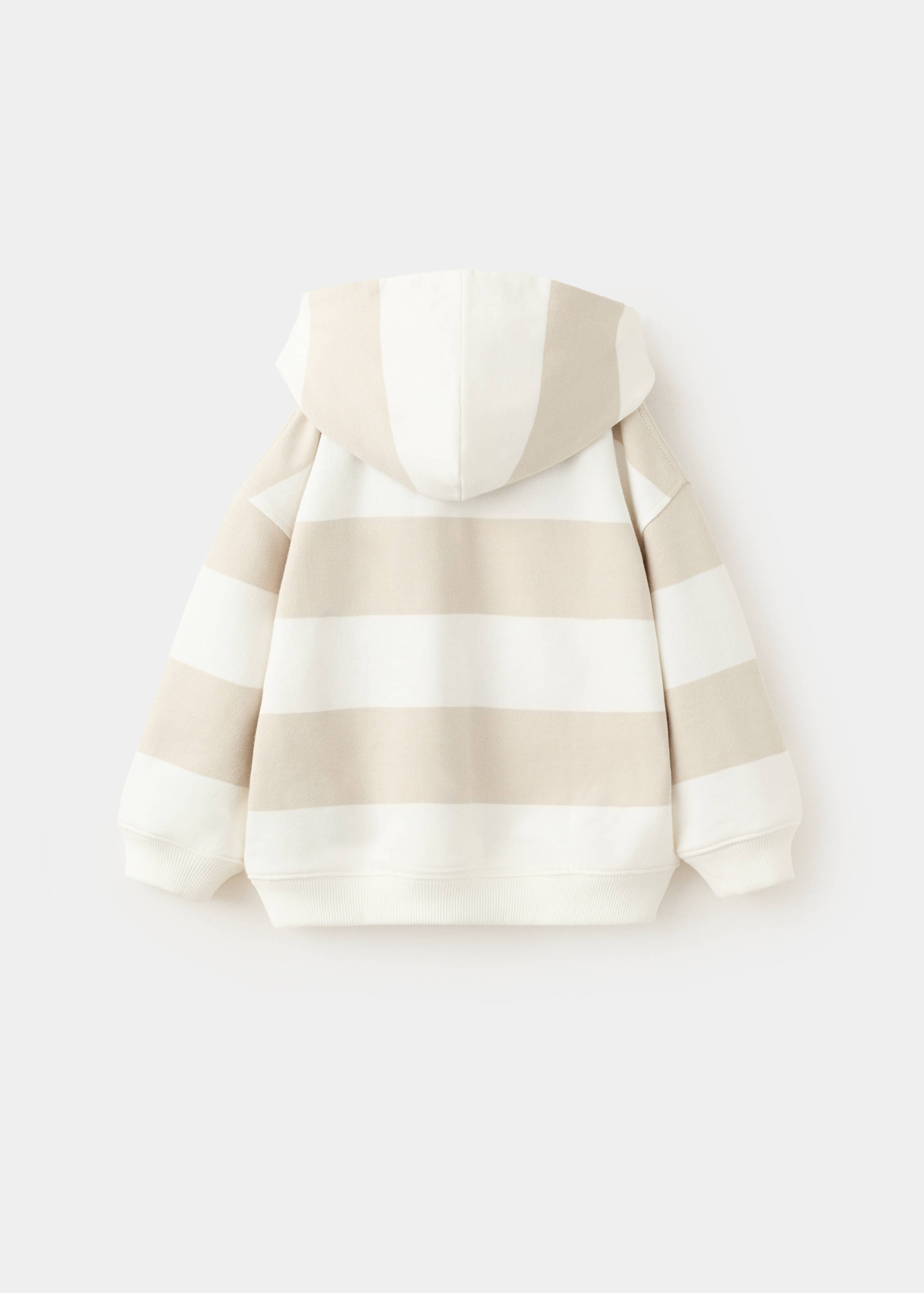 100% cotton striped sweatshirt - Reverse of the article