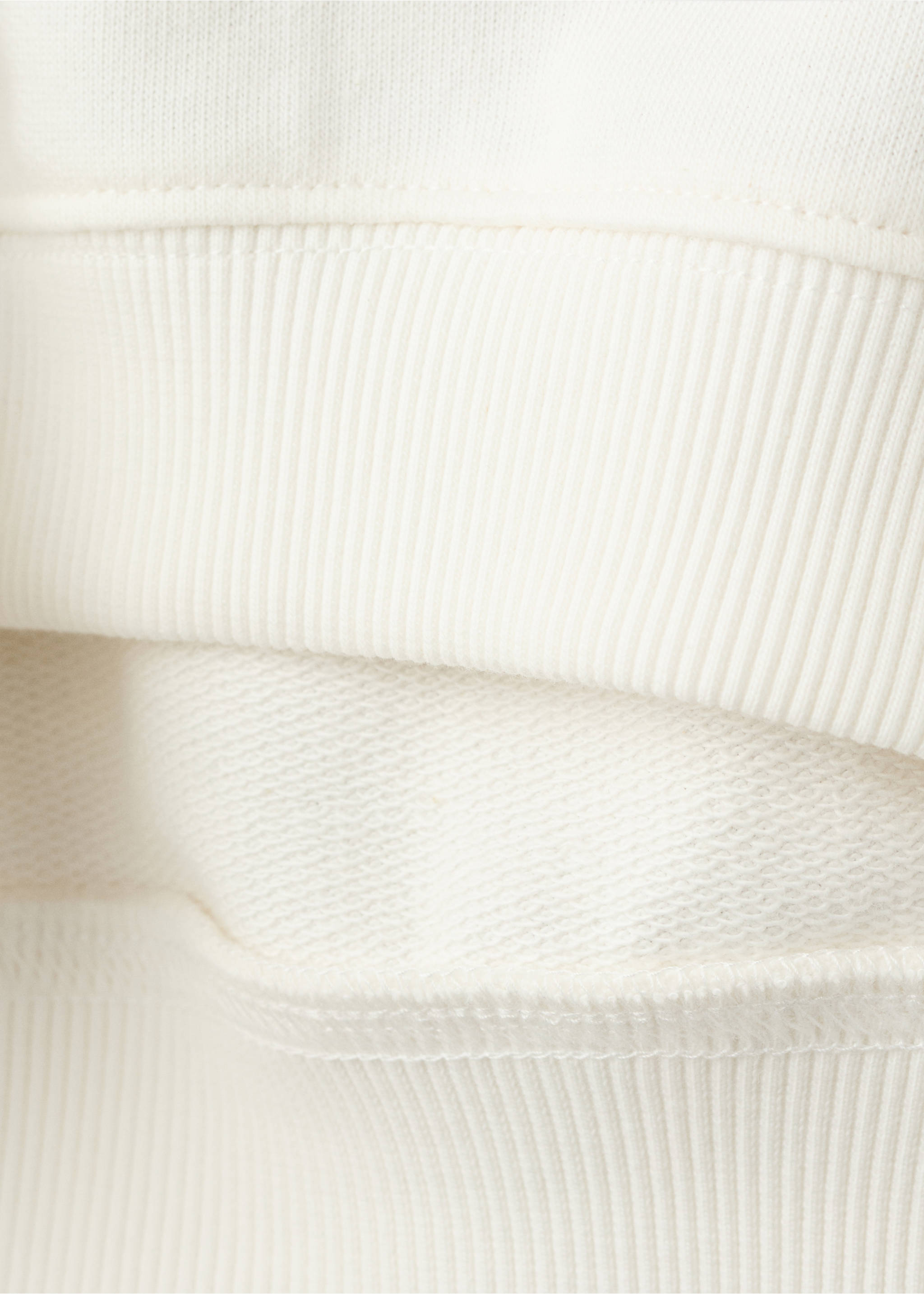 100% cotton striped sweatshirt - Details of the article 0, White. Ref: 37023881-00.