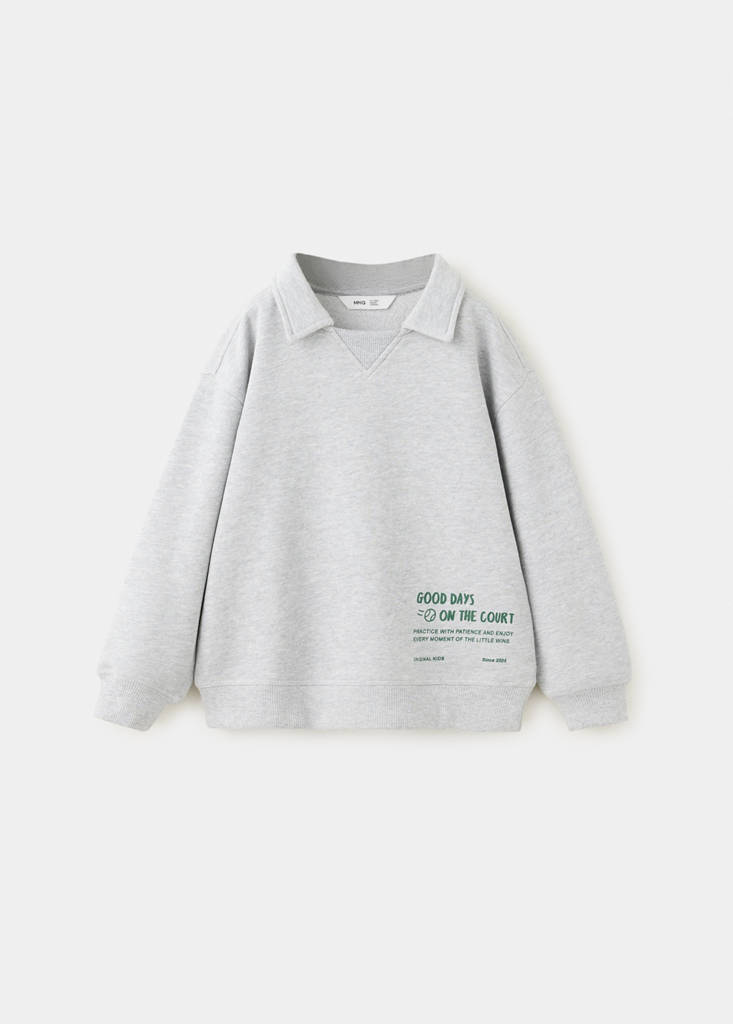 Relaxed-fit sweatshirt — Light Heather Grey