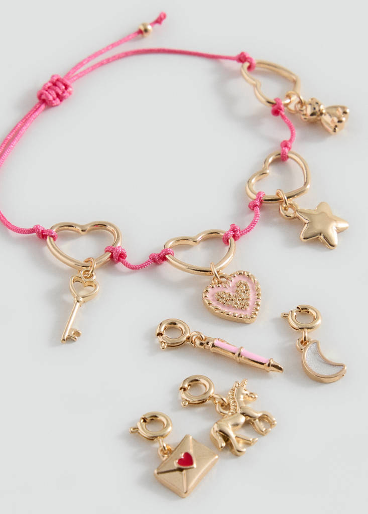 Interchangeable charms bracelet — Gold