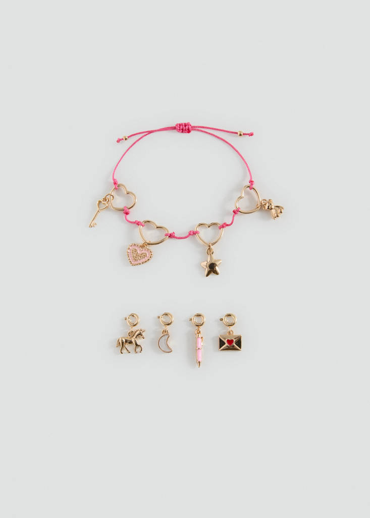 Interchangeable charms bracelet — Gold
