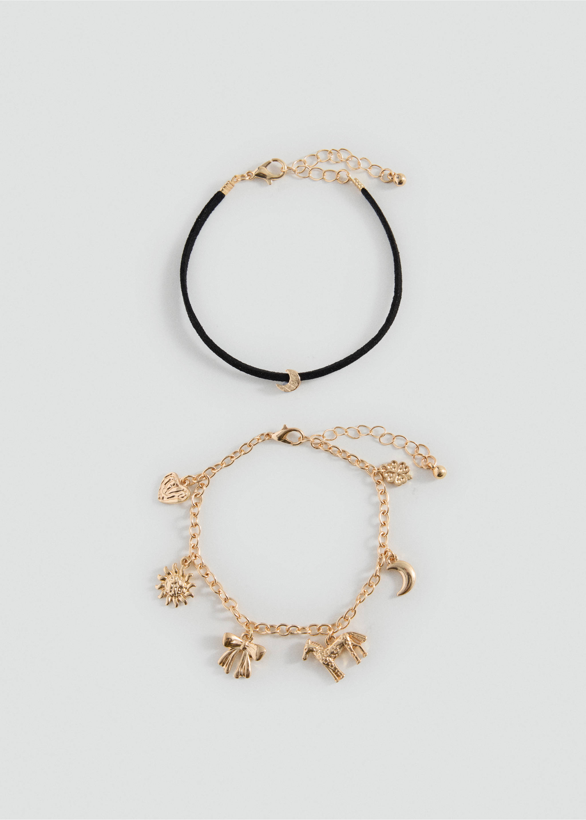 Pack of 2 combined bracelets - Article without model, Gold. Ref: 37023885-00.