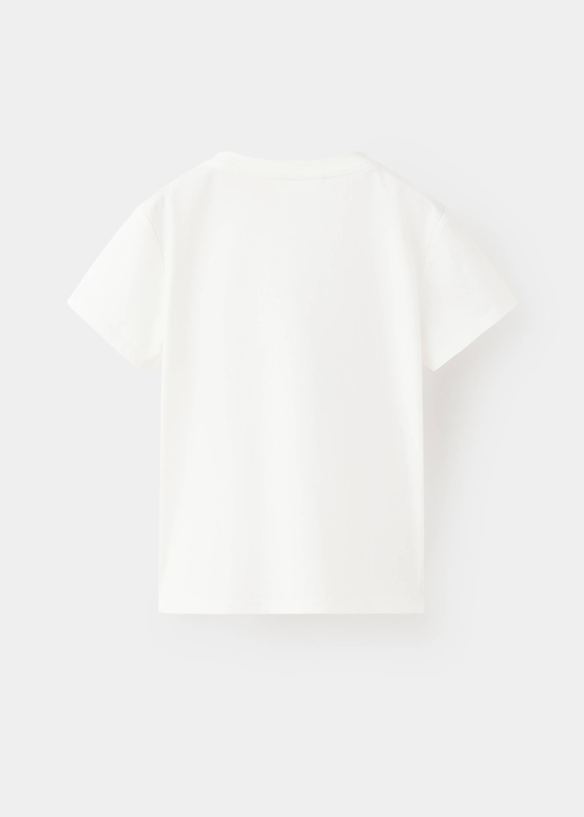 Cotton T-shirt with print detail - Reverse of the article