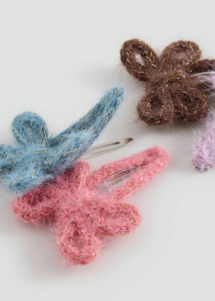 Pack of 4 bow clips — Lilac