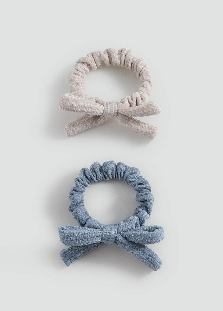 2 pack bow hair ties - thumbnail 2