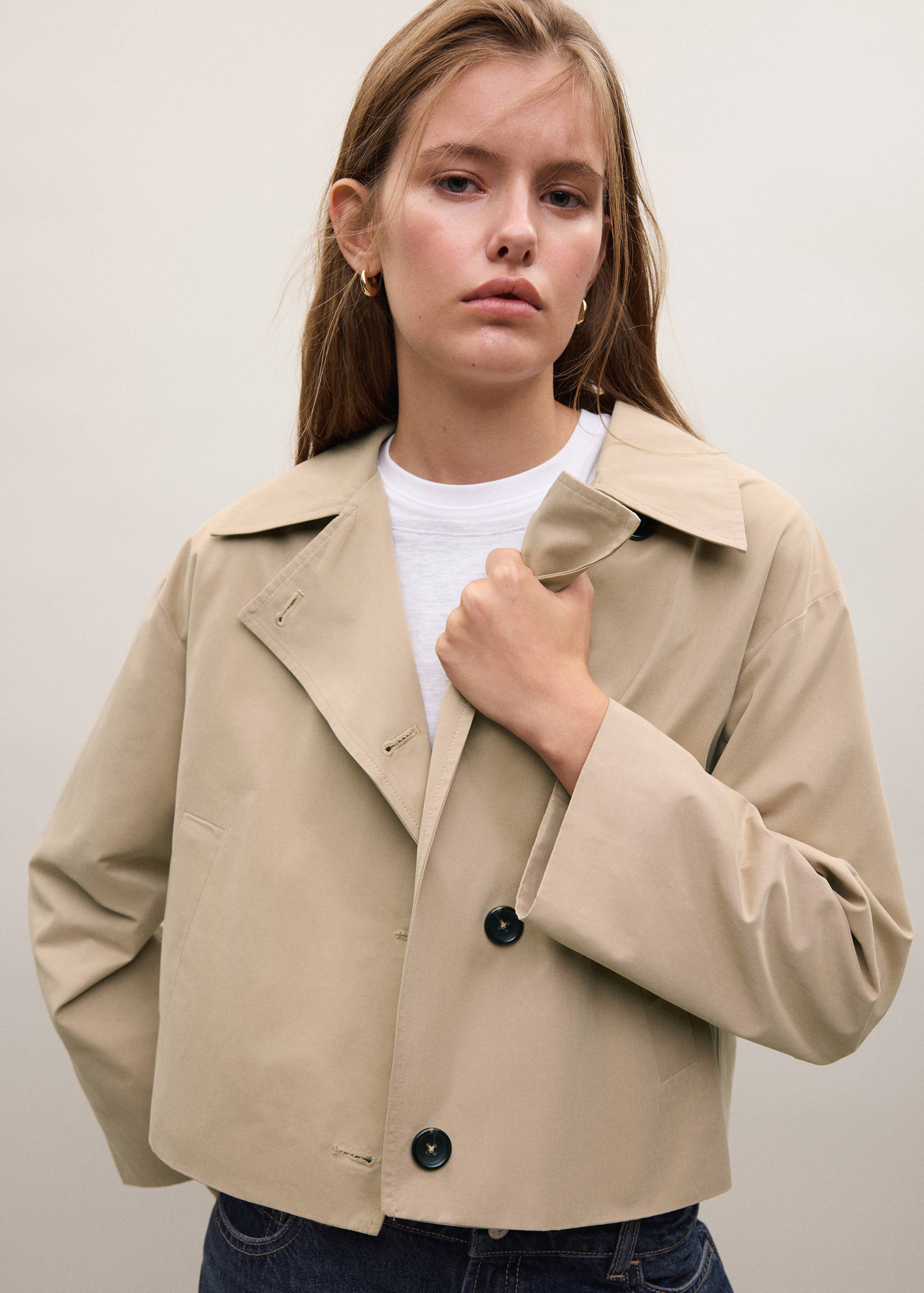 Short trench coat - Medium plane