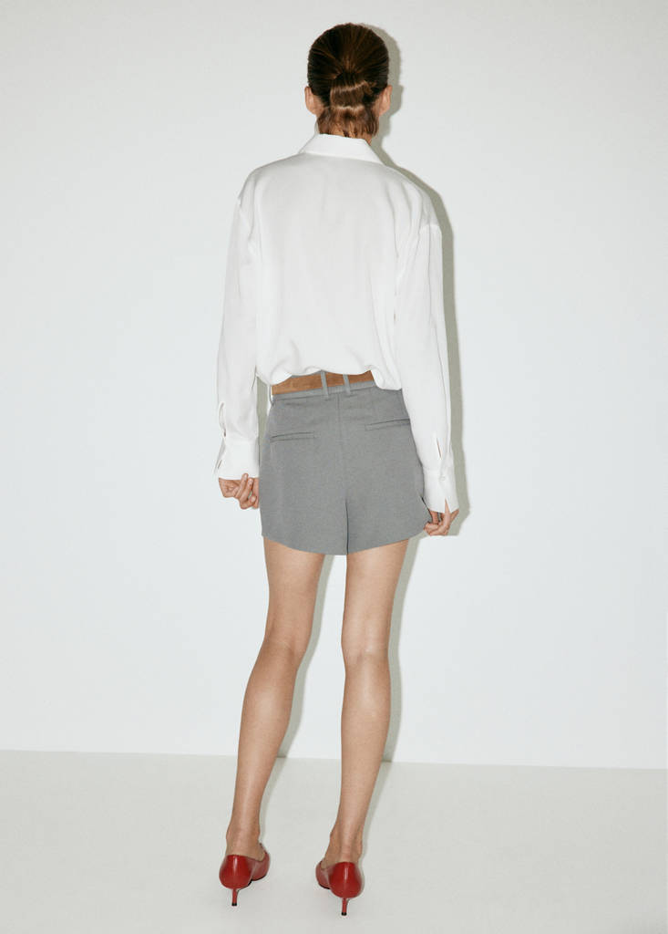 Straight lyocell shirt — Off White