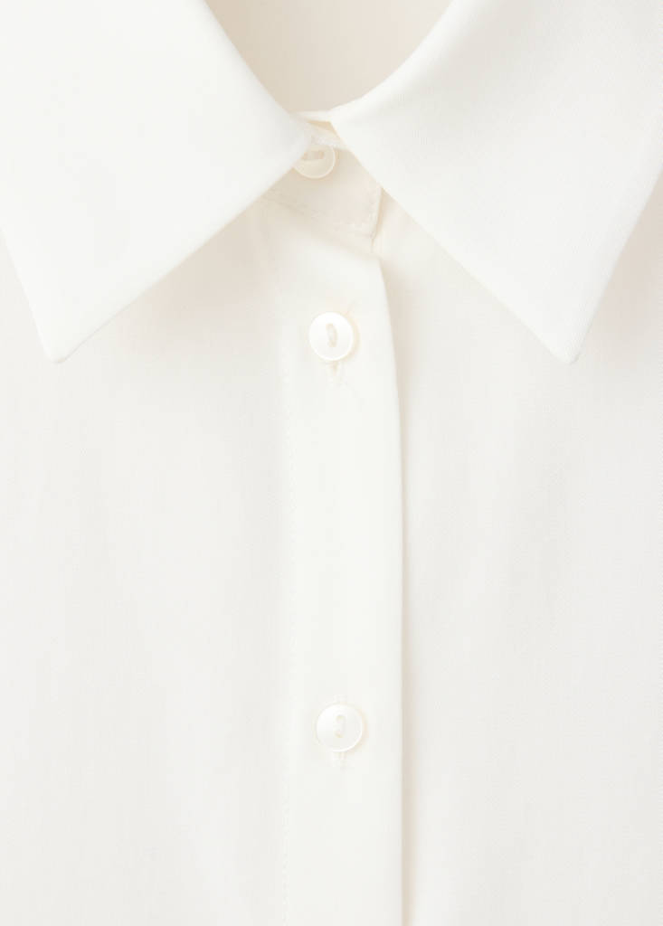 Straight lyocell shirt — Off White