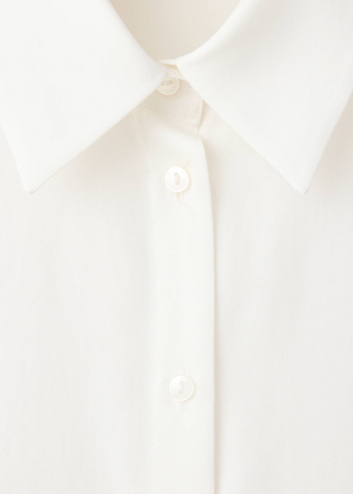 Straight lyocell shirt — Off White
